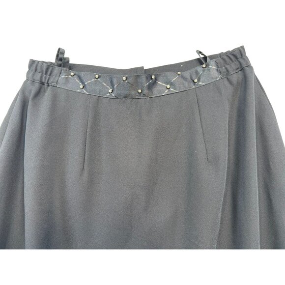 St. Anthony Evening  2-Piece Womens Suit Set Size 10 Black Embellished Collar Cu - Picture 12 of 16